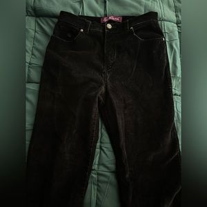 Black corduroy pants